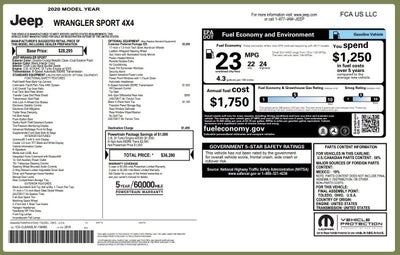 2020 Jeep Wrangler Sport S