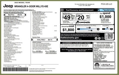 2023 Jeep Wrangler 4xe 4x4