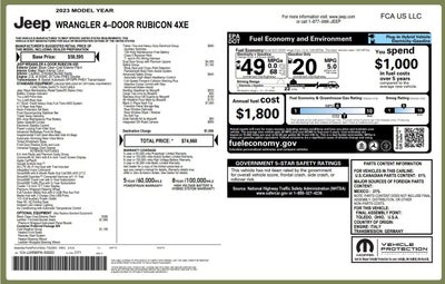 2023 Jeep Wrangler 4xe RUBICON 4X4