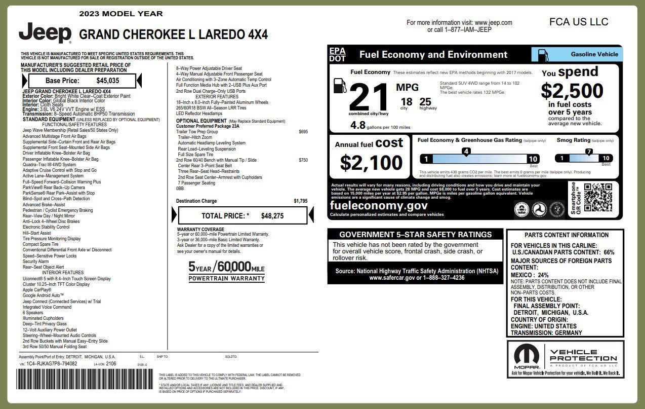 2023 Jeep Grand Cherokee L Laredo