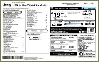 2020 Jeep Gladiator Overland