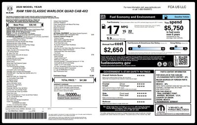 2020 RAM 1500 Classic Warlock