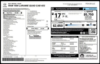 2021 RAM 1500 Laramie