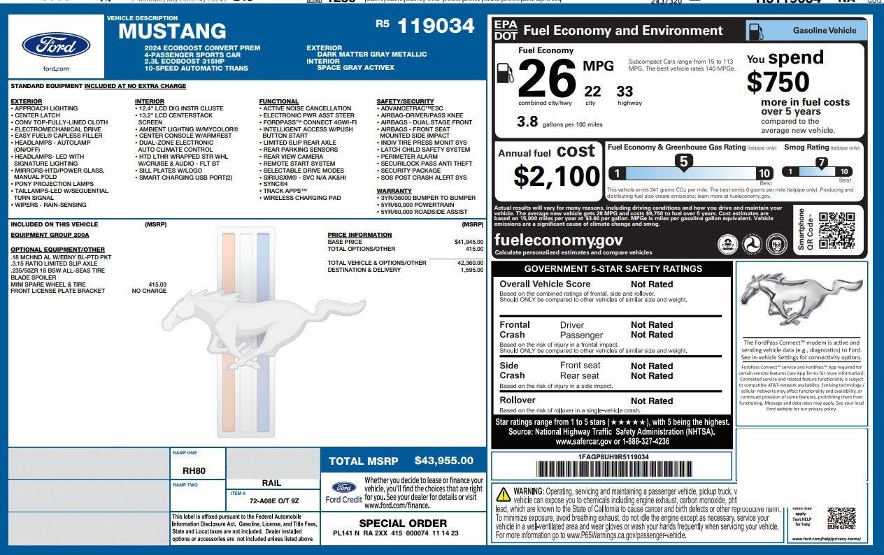 2024 Ford Mustang EcoBoost Premium