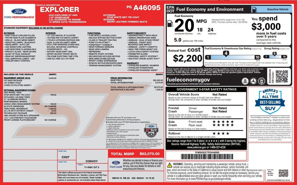 2023 Ford Explorer ST