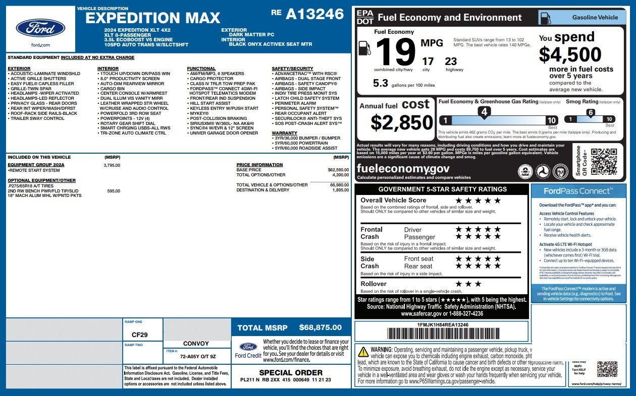 2024 Ford Expedition Max XLT 4X2