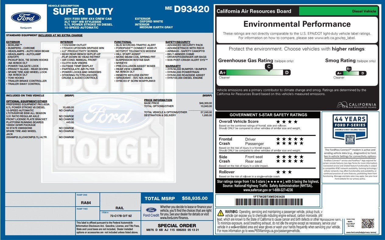 2021 Ford Super Duty F-250 SRW XLT