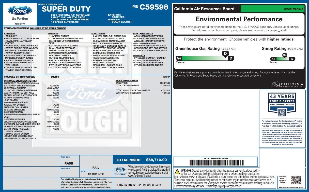 2021 Ford Super Duty F-350 DRW LARIAT