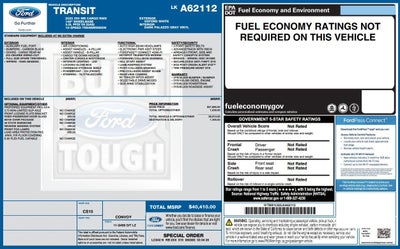 2020 Ford Transit Cargo Van Base