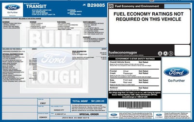 2018 Ford Transit Van T-350 148" Med Rf 9500 GVWR Sliding RH Dr