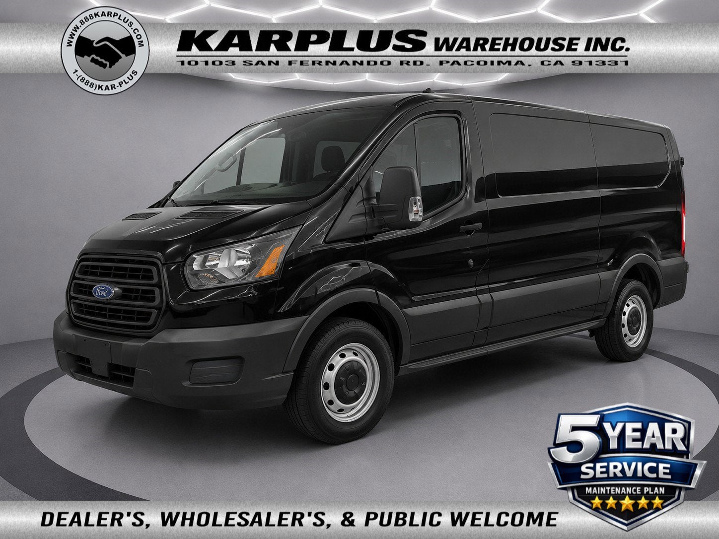 2019 Ford Transit Van T-150 130" Low Rf 8600 GVWR Swing-Out RH Dr