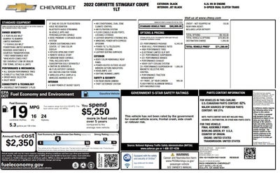 2022 Chevrolet Corvette 1LT