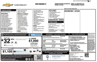 2022 Chevrolet Malibu 4DR SDN LT