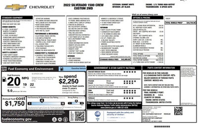2022 Chevrolet Silverado 1500 Custom