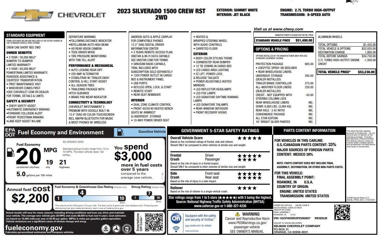 2023 Chevrolet Silverado 1500 RST