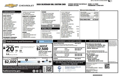 2020 Chevrolet Silverado 1500 Custom