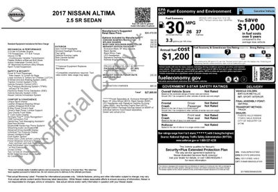 2017 Nissan Altima 2.5 SR