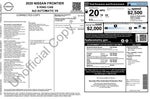 2020 Nissan Frontier S EXTENDED CAB LONG BED
