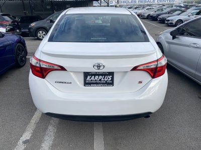 2015 Toyota Corolla S Plus