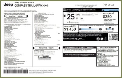 2017 Jeep Compass TRAILHAWK 4X4