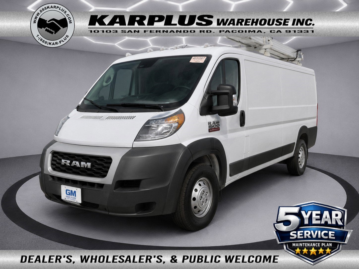 2022 RAM ProMaster Cargo Van 2500 Low Roof 136" WB