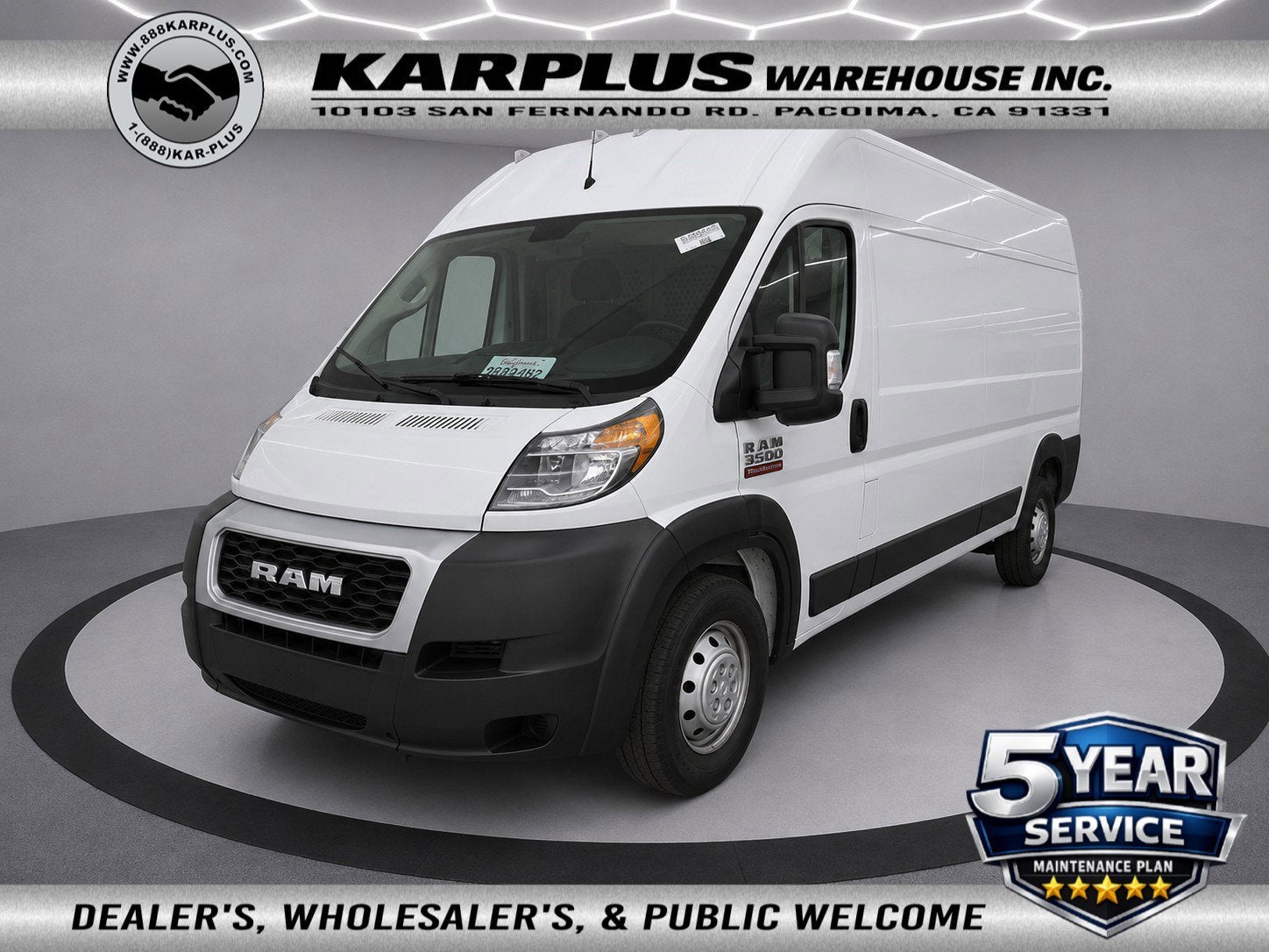 2021 RAM ProMaster Cargo Van 3500 High Roof 159" WB EXT