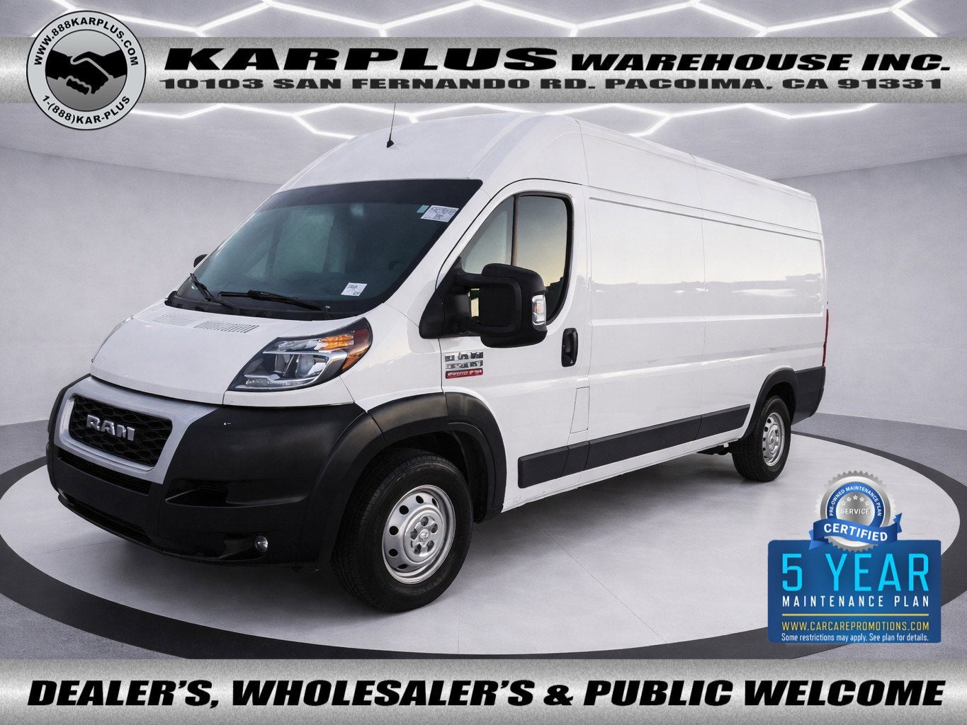 2021 RAM ProMaster Cargo Van 3500 High Roof 159" WB EXT
