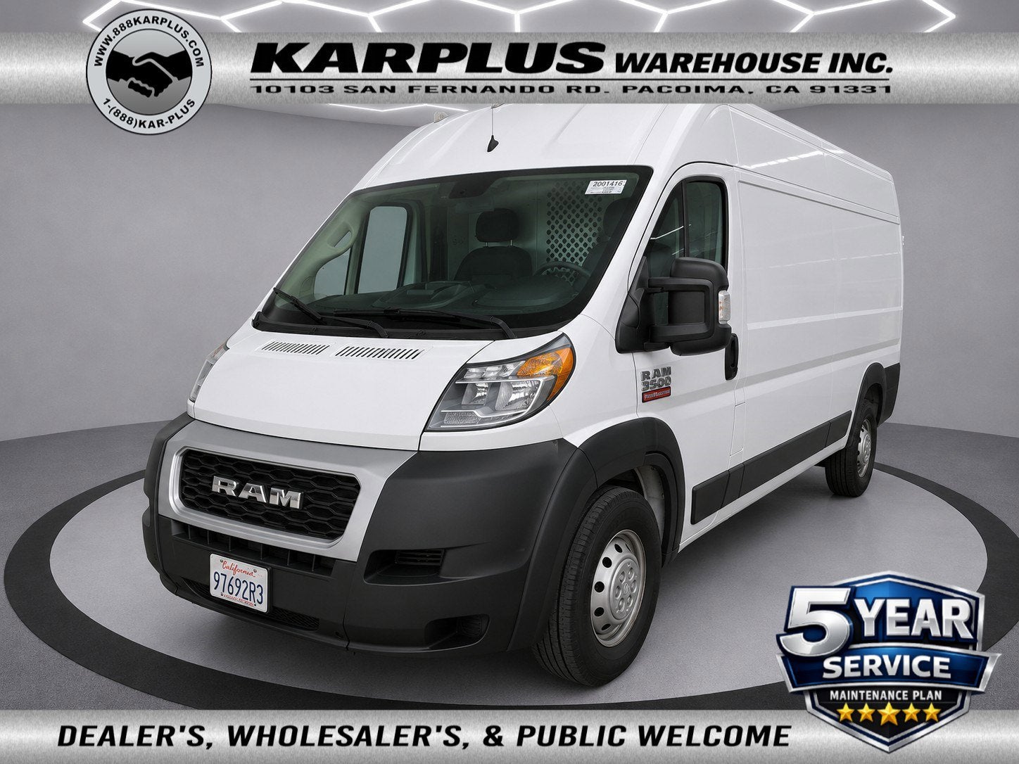 2023 RAM ProMaster Cargo Van 3500 High Roof 159" WB EXT