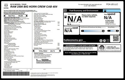 2019 RAM 2500 Big Horn