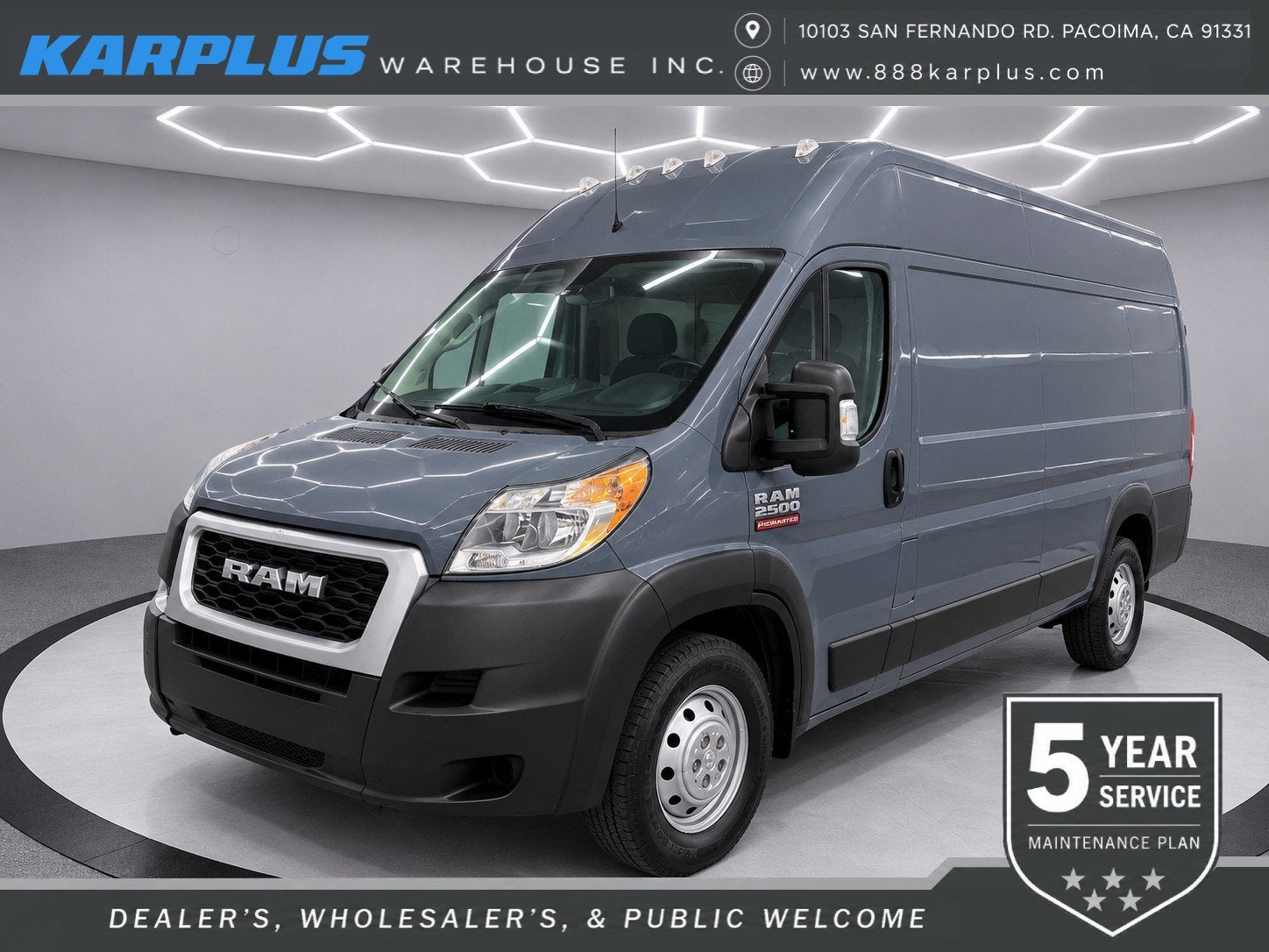 2019 RAM ProMaster Cargo Van 3500 HIGH ROOF 159 WB EX