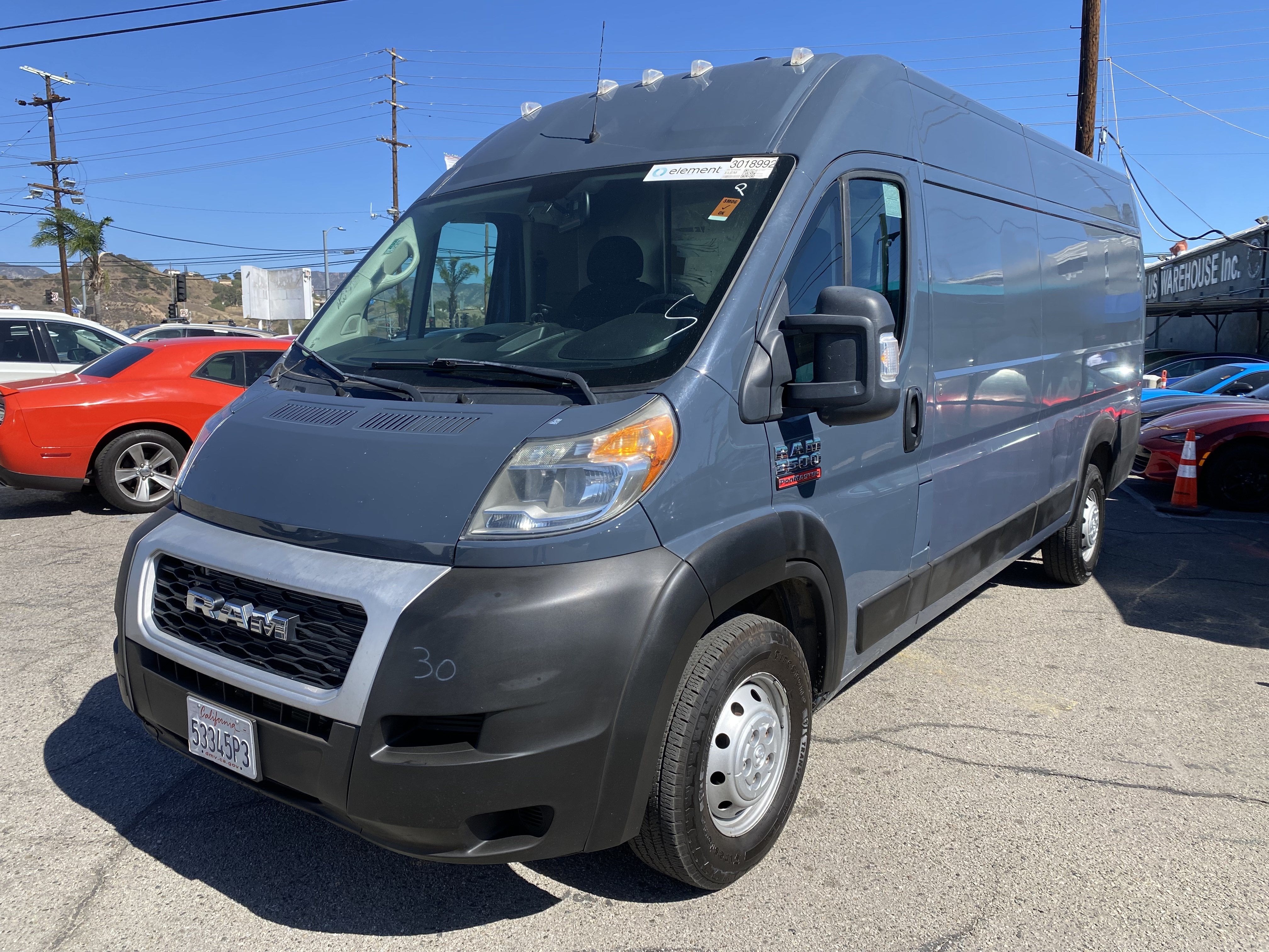 2019 RAM ProMaster Cargo Van 3500 HIGH ROOF 159 WB EX
