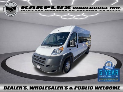 2016 RAM ProMaster Cargo Van Electric 3500 Window Van Extended High Roof 159" WB