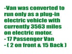 2016 RAM ProMaster Cargo Van Electric 3500 Window Van Extended High Roof 159" WB