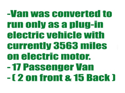 2016 RAM ProMaster Cargo Van Electric 3500 Window Van Extended High Roof 159" WB
