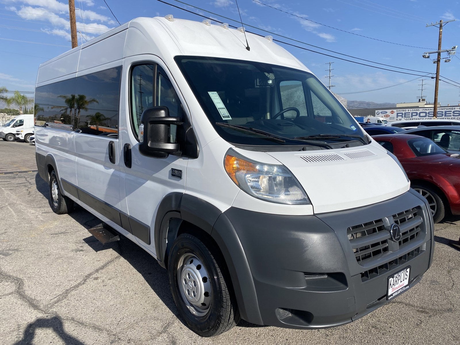 2016 RAM ProMaster Cargo Van Electric 3500 Window Van Extended High Roof 159" WB