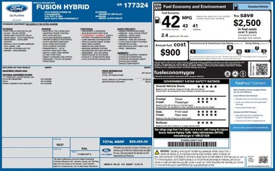 2019 Ford Fusion Hybrid SE