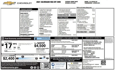 2021 Chevrolet Silverado 1500 Work Truck