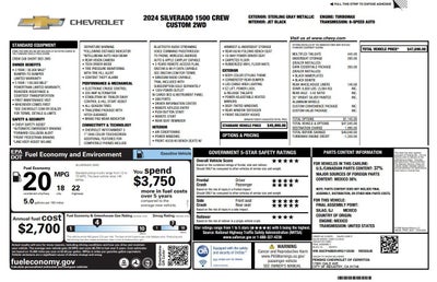 2024 Chevrolet Silverado 1500 2WD CREW CAB 147 CUSTOM