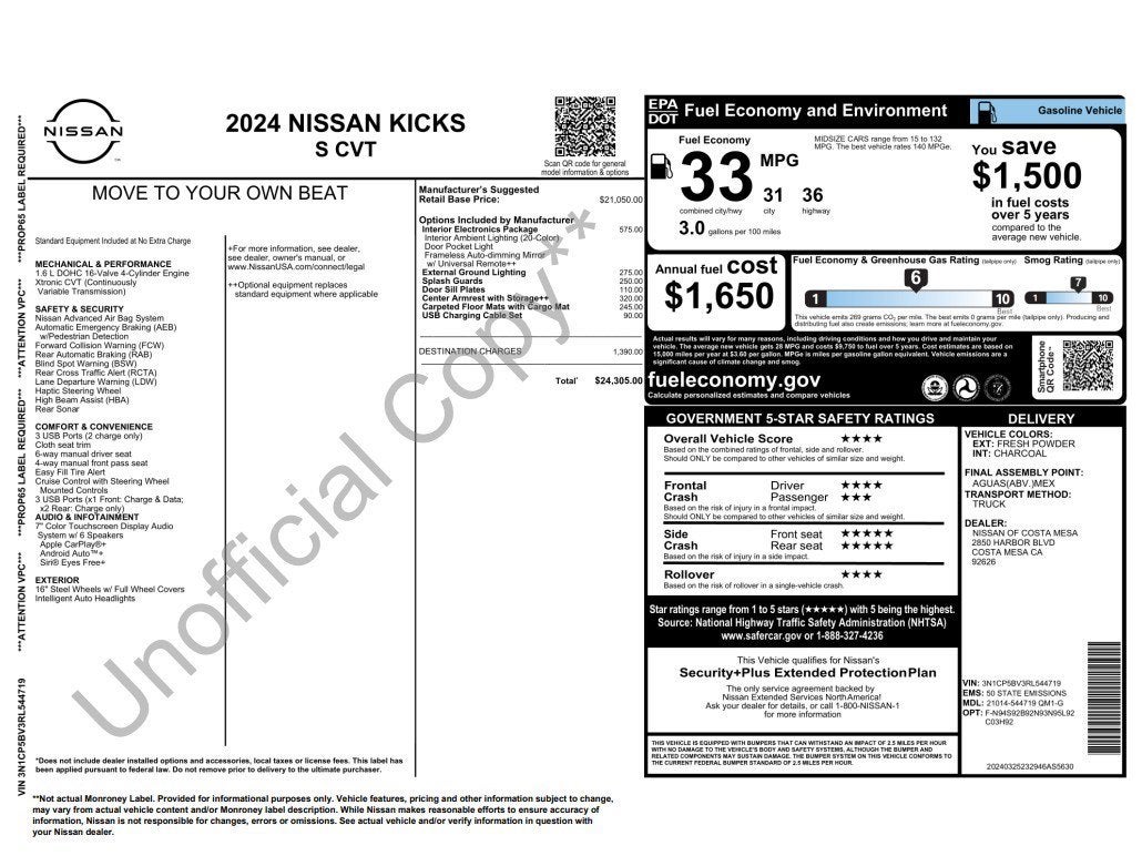 2024 Nissan Kicks S