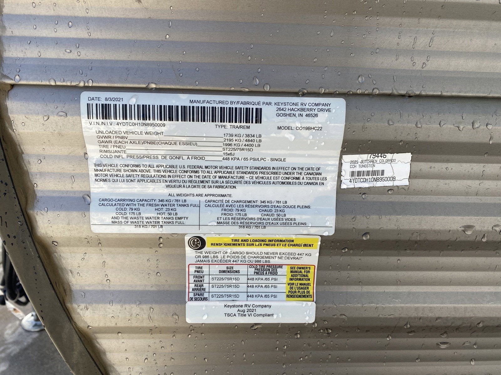 2022 KEYSTONE COLORADO Base