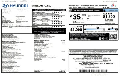 2022 Hyundai Elantra SEL