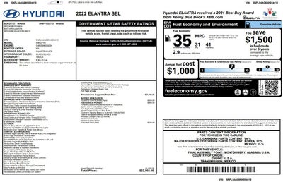 2022 Hyundai Elantra SEL