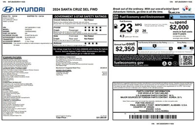 2024 Hyundai Santa Cruz SEL FWD