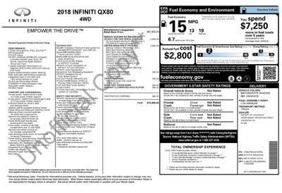 2018 INFINITI QX80 AWD