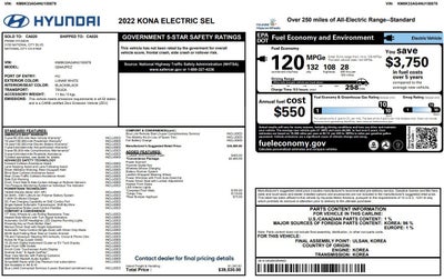 2022 Hyundai Kona Electric SEL