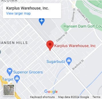 Karplus Warehouse Inc. Google Map Image